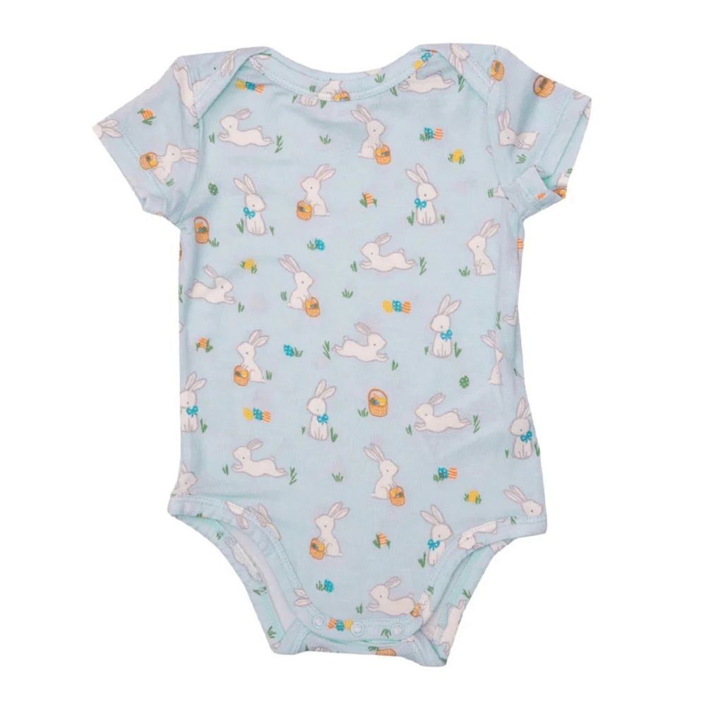 Angel Dear Bodysuit Blue Bunnies Size 12 Months NWT